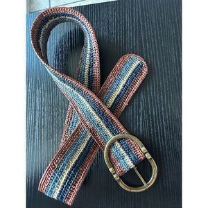 Sezane multicolor rafia women’s belt size M/L